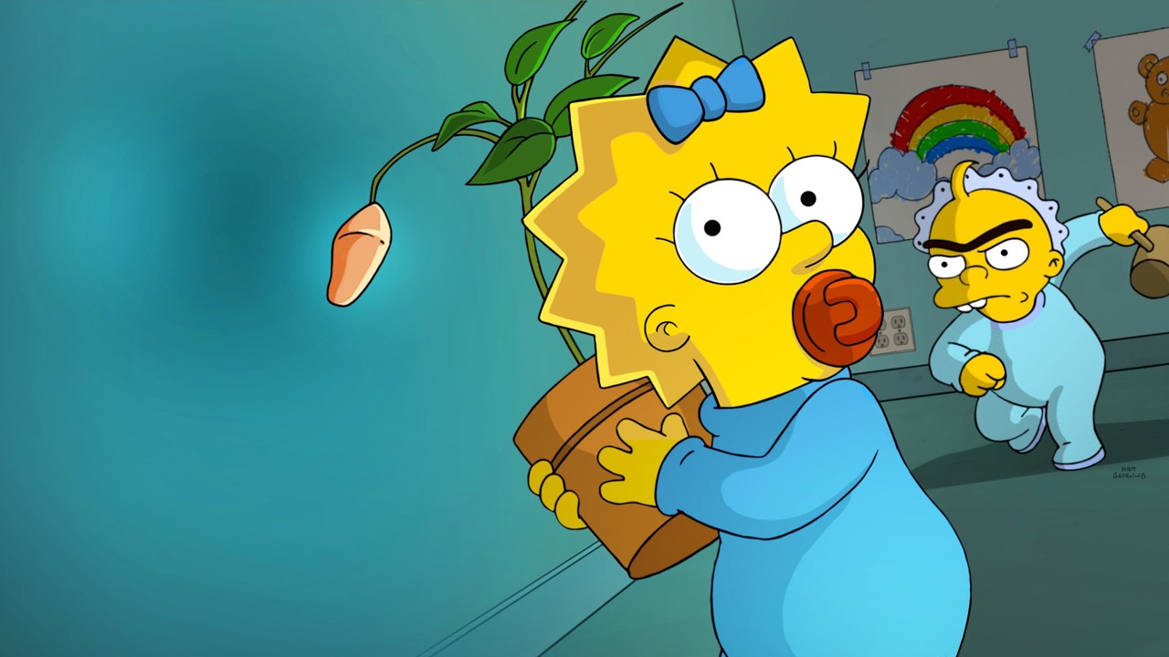 Maggie Simpson in "The Longest Daycare" kapak görseli