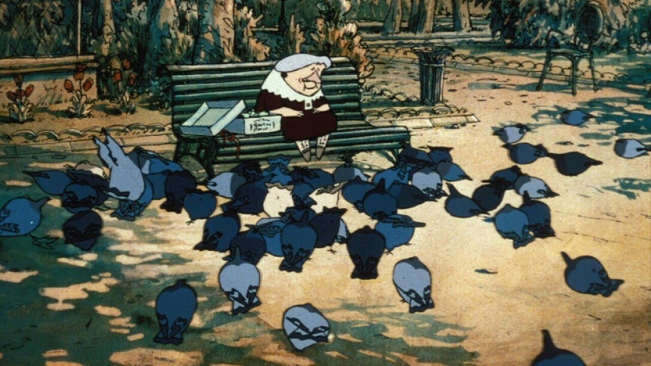 La vieille dame et les pigeons kapak görseli