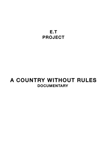 A Country Without Rules