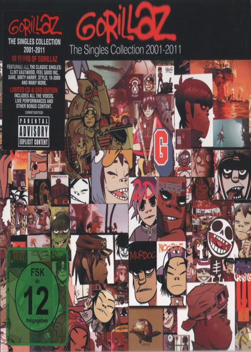Gorillaz - Single Collection 2001-2011 kapak görseli